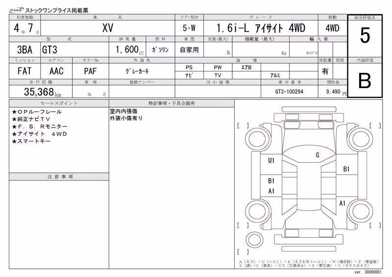 SUBARU XV