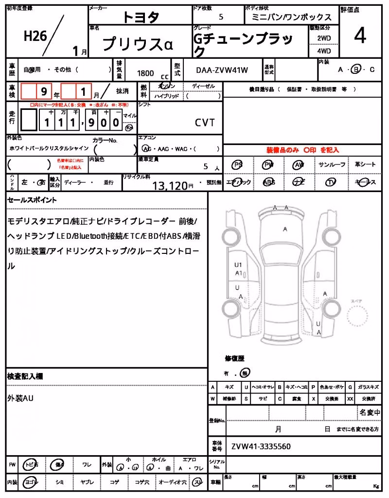 TOYOTA PRIUS ALPHA