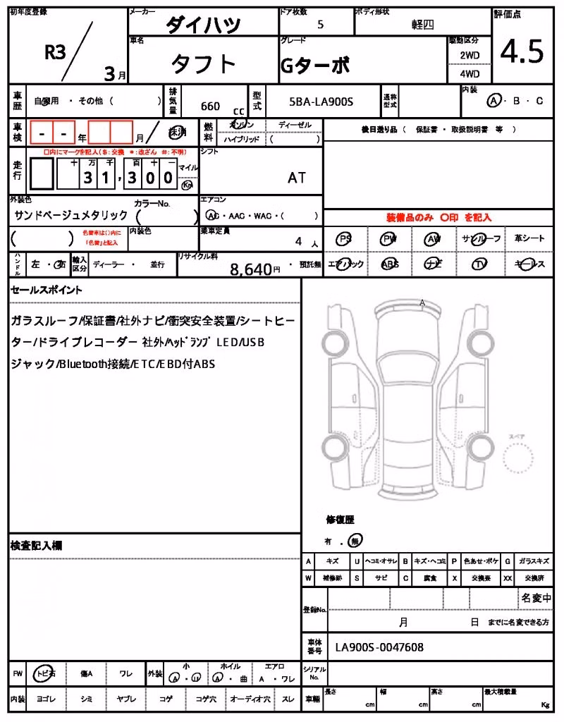 DAIHATSU TAFT
