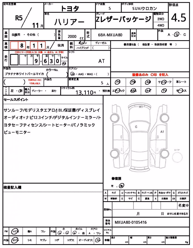 TOYOTA HARRIER