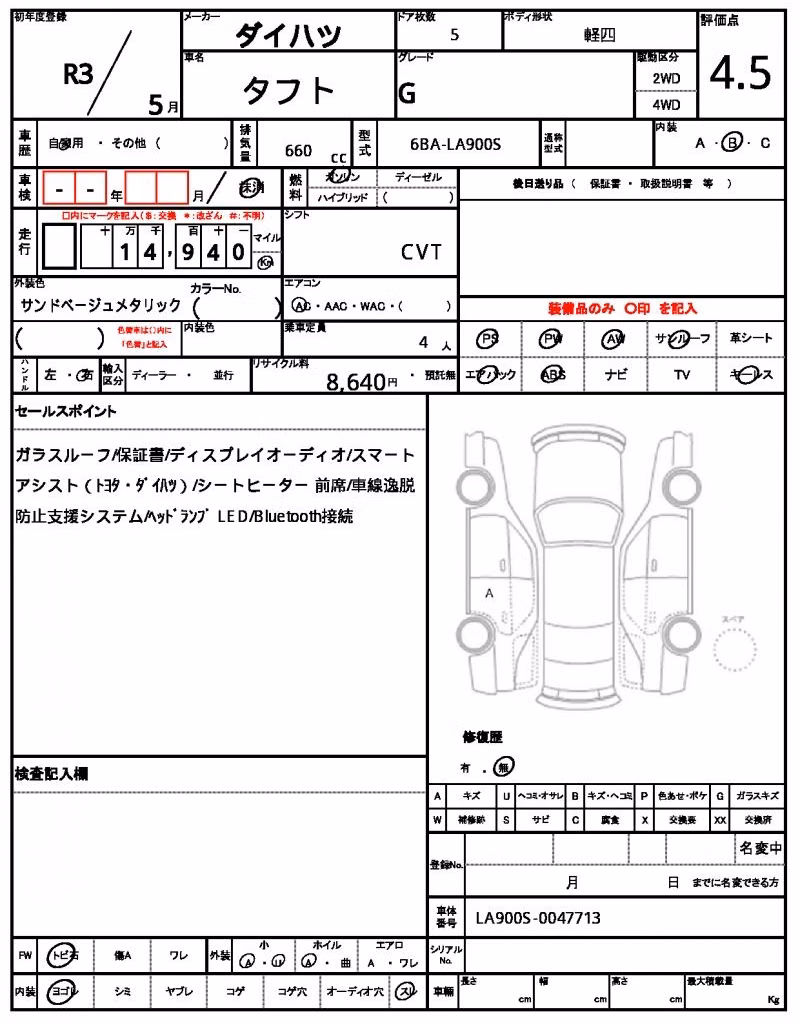 DAIHATSU TAFT