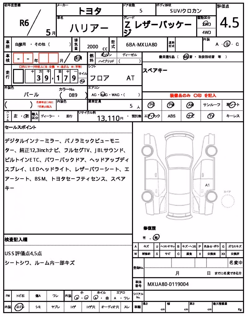 TOYOTA HARRIER