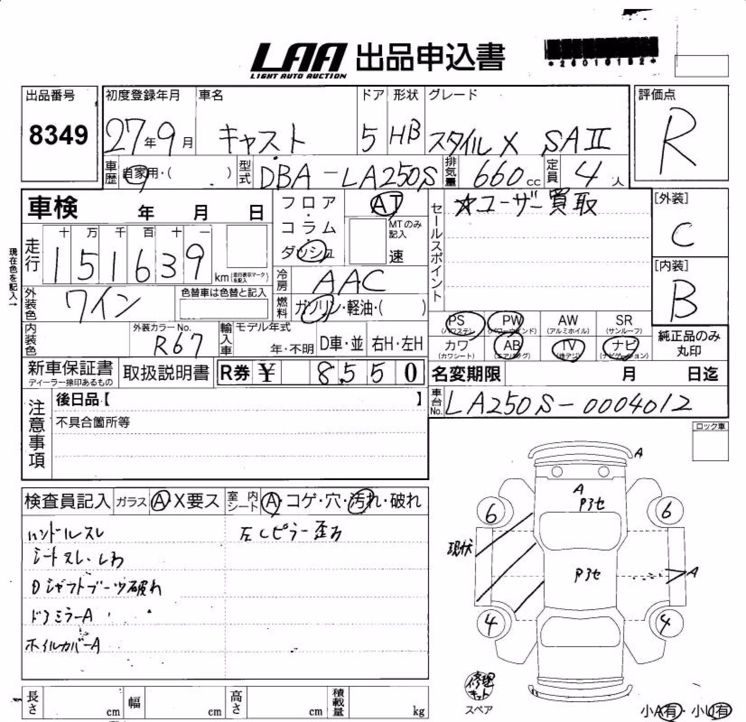 DAIHATSU CAST