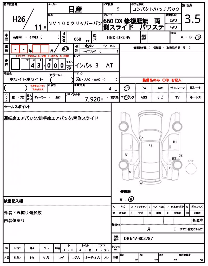 NISSAN NV100 CLIPPER