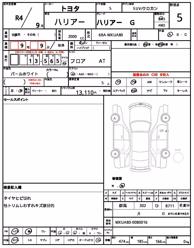 TOYOTA HARRIER