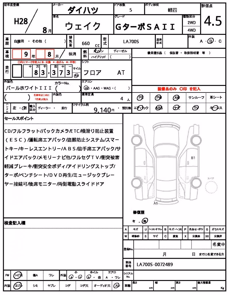 DAIHATSU WAKE