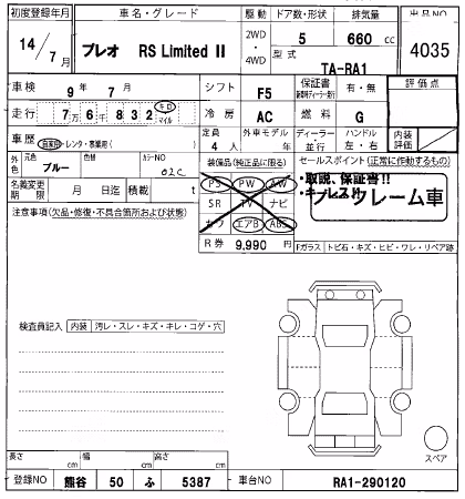 SUBARU PLEO