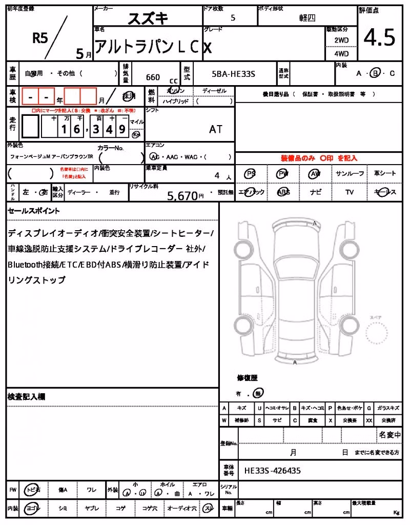 SUZUKI ALTO LAPIN
