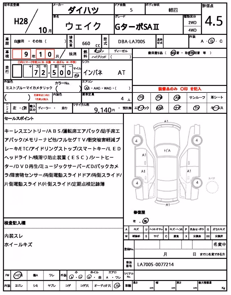 DAIHATSU WAKE