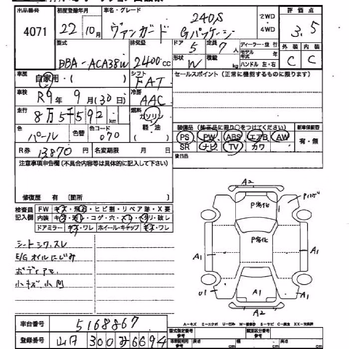 TOYOTA VANGUARD