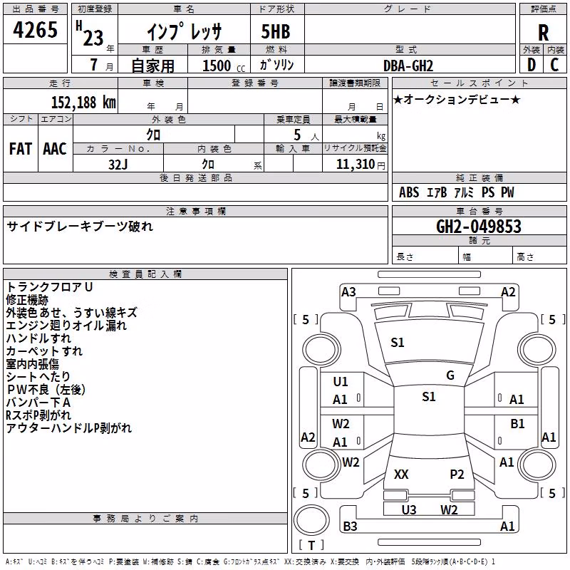 SUBARU IMPREZA
