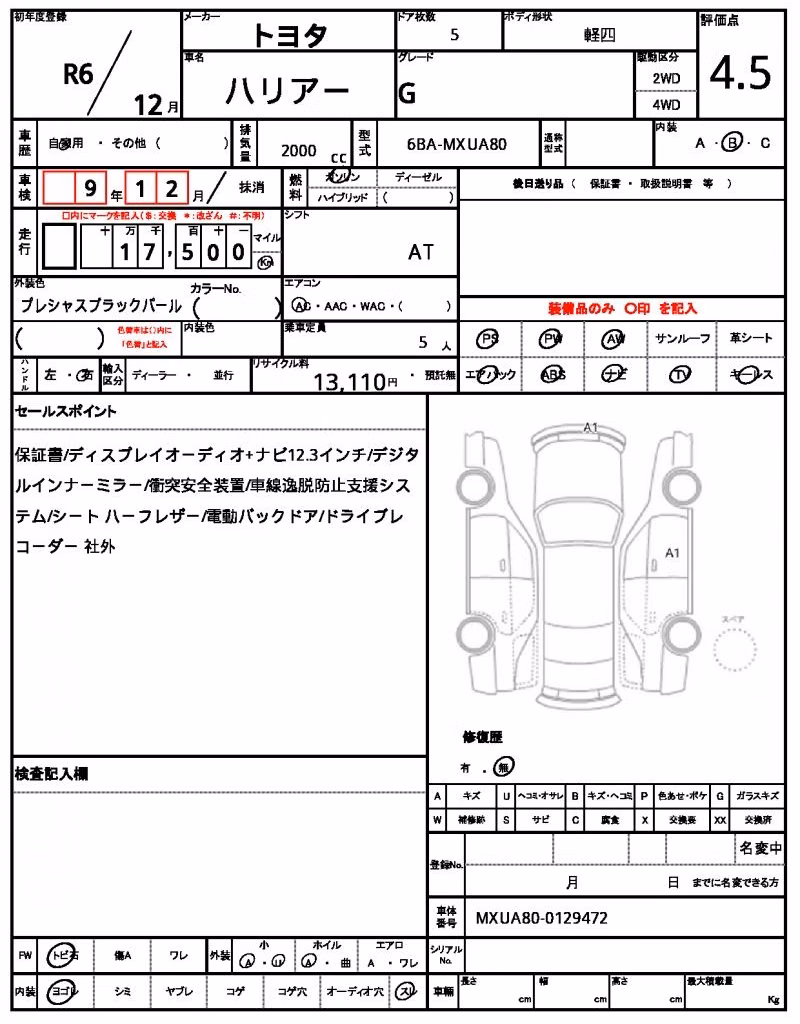 TOYOTA HARRIER