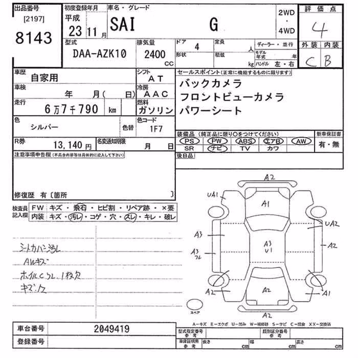 TOYOTA SAI