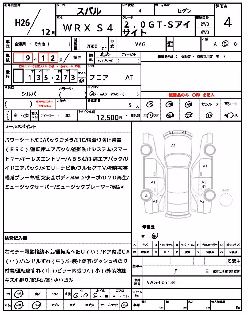 SUBARU IMPREZA WRX