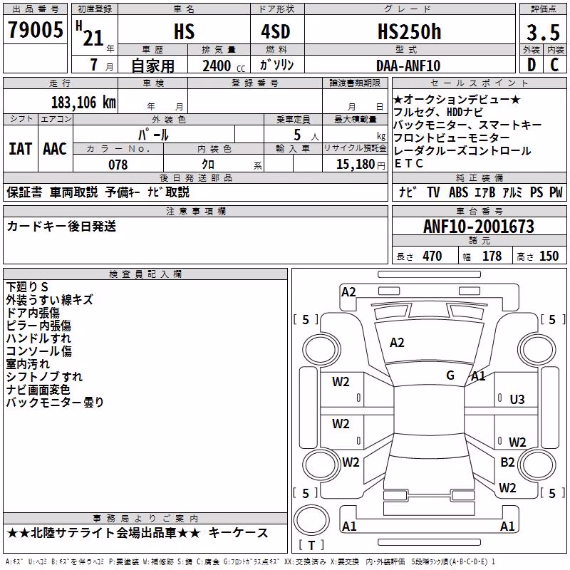 LEXUS HS250H