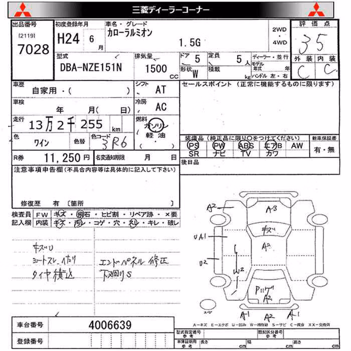 TOYOTA COROLLA RUMION