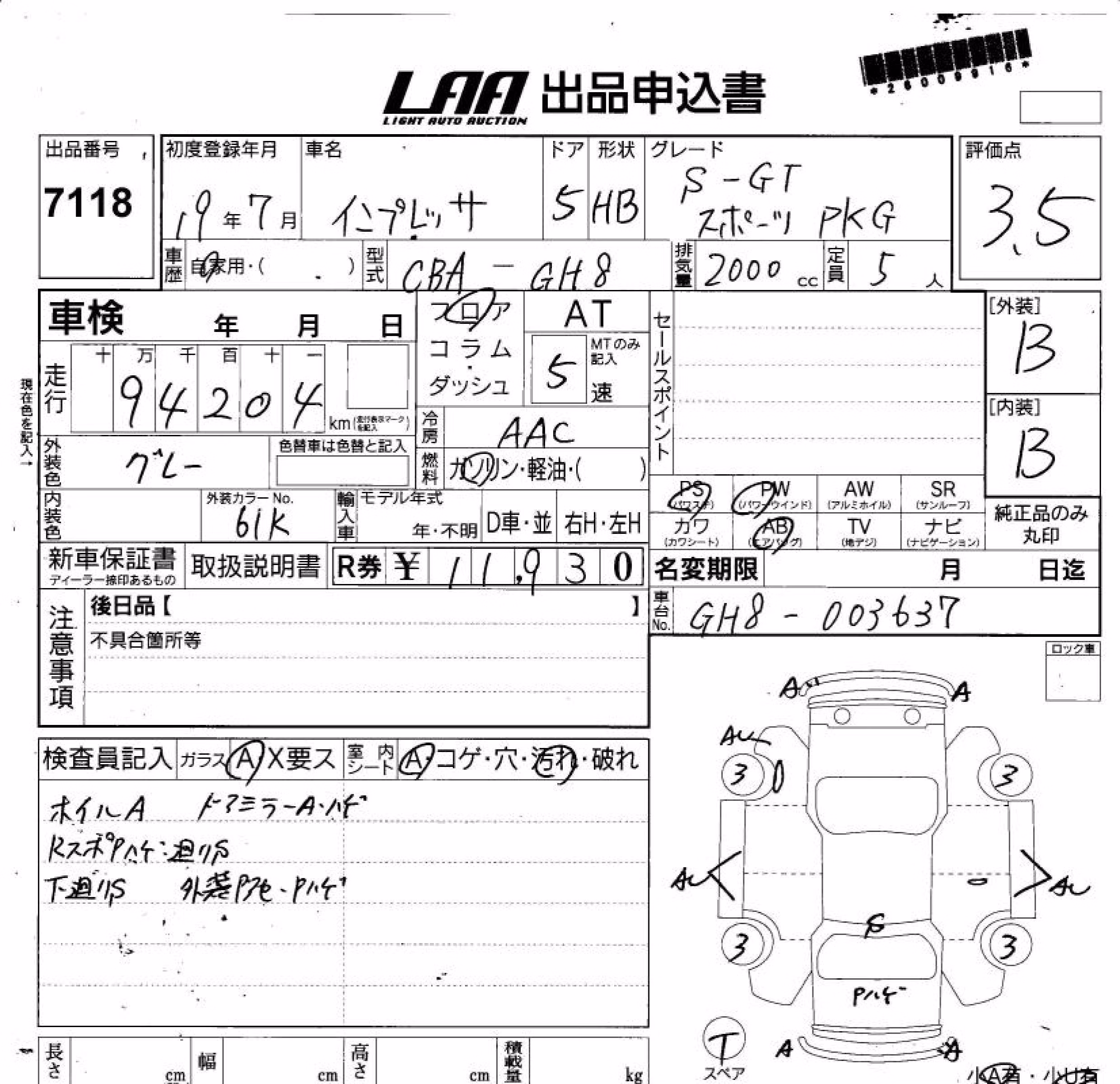 SUBARU IMPREZA
