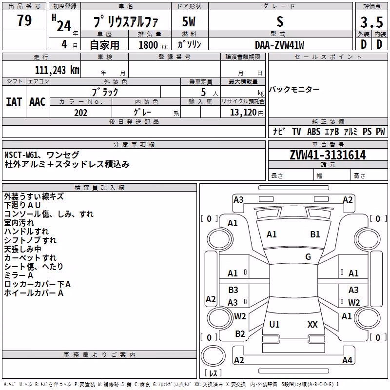 TOYOTA PRIUS ALPHA