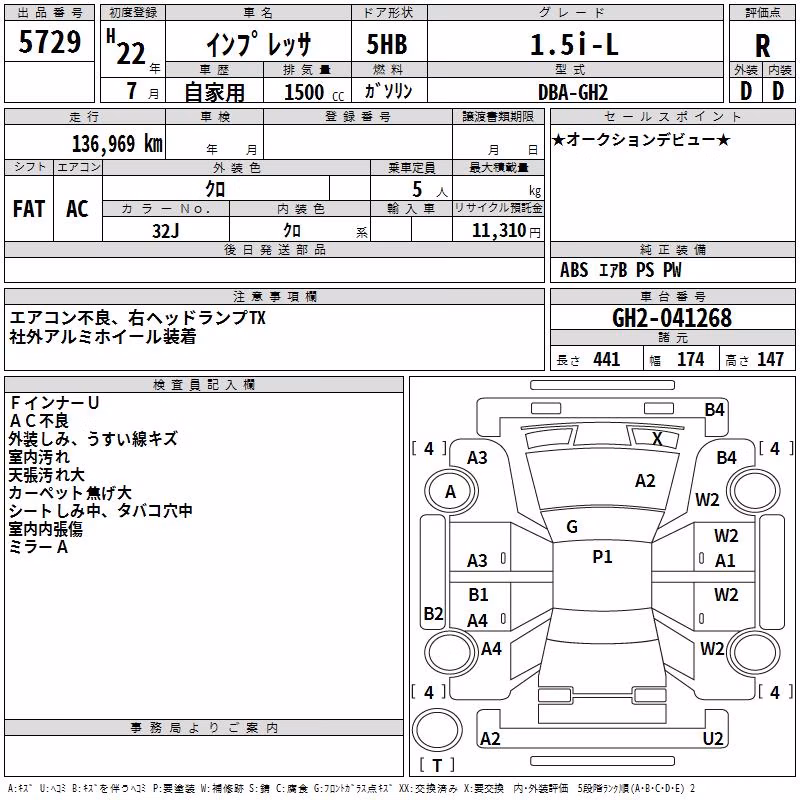 SUBARU IMPREZA