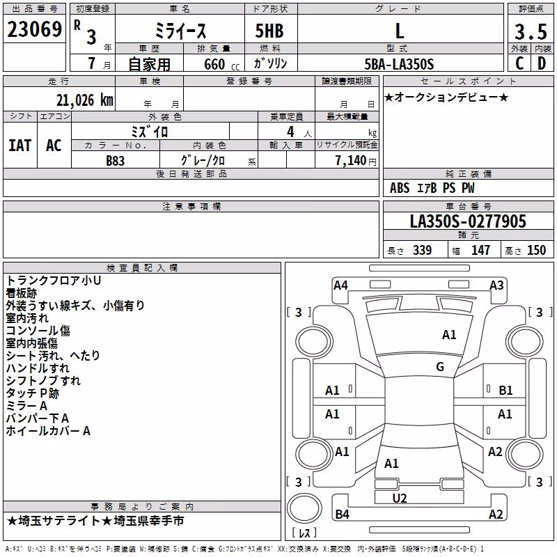 DAIHATSU MIRA E:S