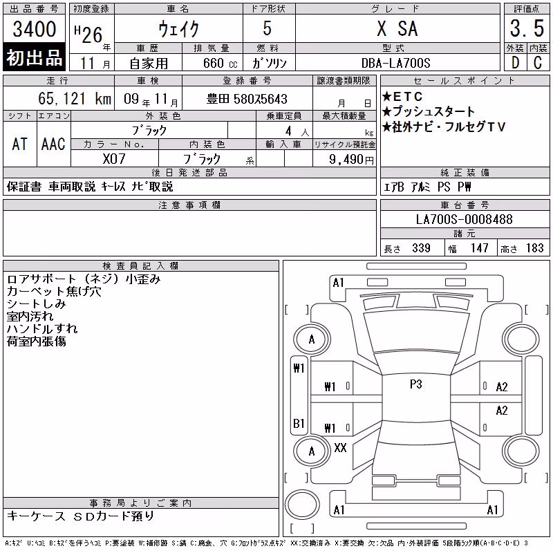 DAIHATSU WAKE