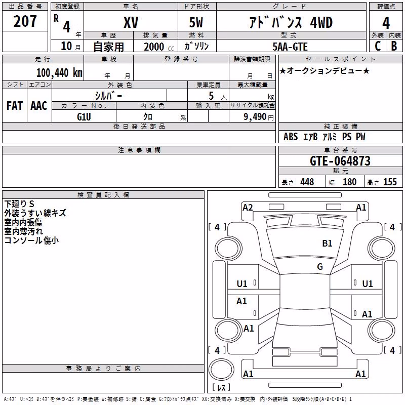 SUBARU XV