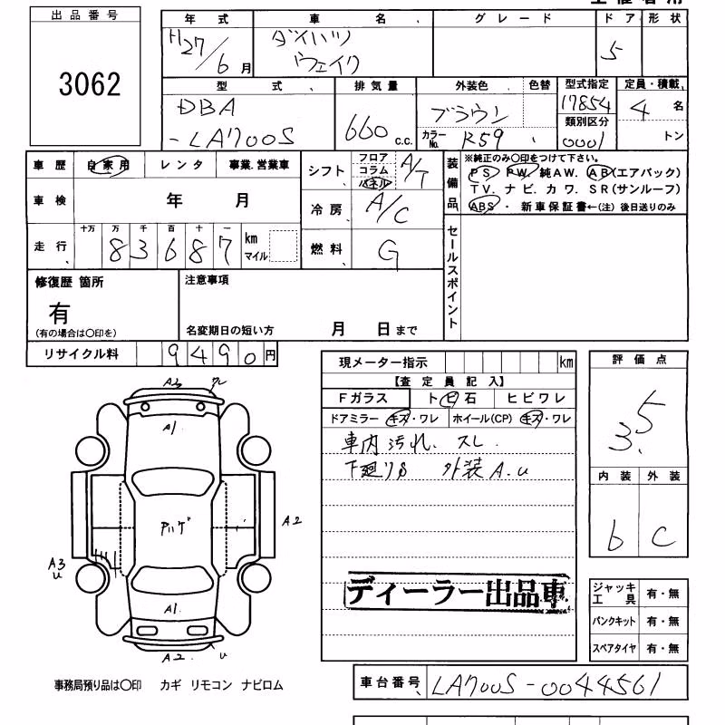 DAIHATSU WAKE