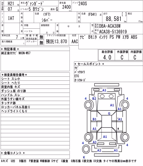 TOYOTA VANGUARD