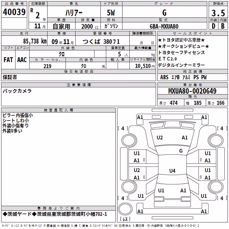 TOYOTA HARRIER