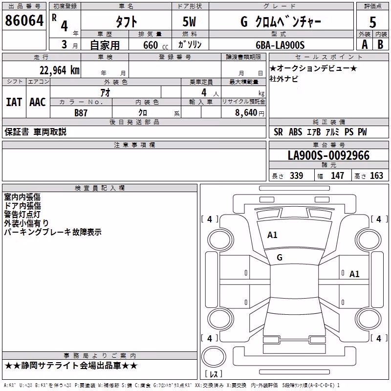 DAIHATSU TAFT