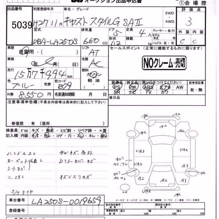 DAIHATSU CAST