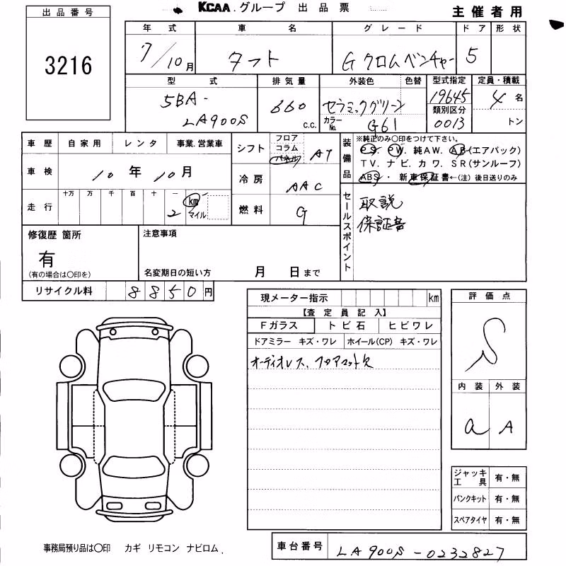DAIHATSU TAFT