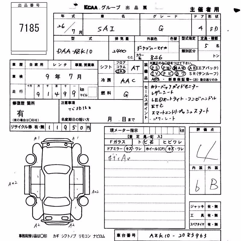 TOYOTA SAI