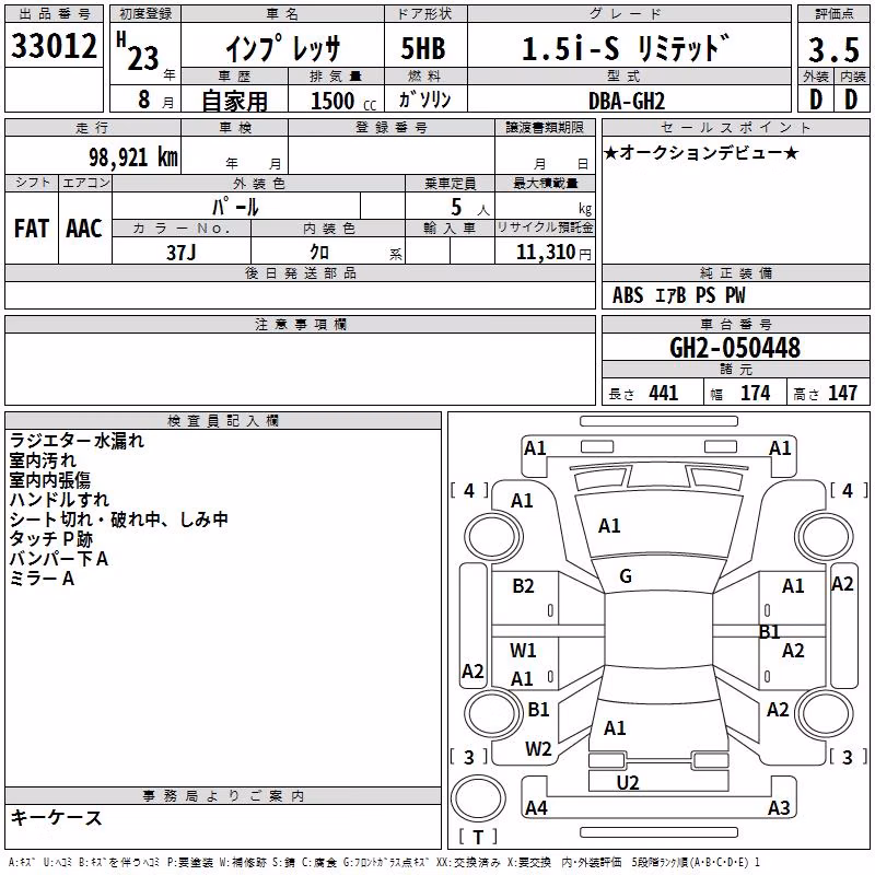 SUBARU IMPREZA