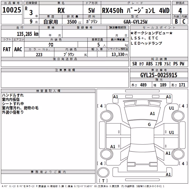 LEXUS RX450H