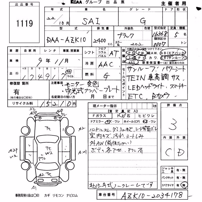 TOYOTA SAI