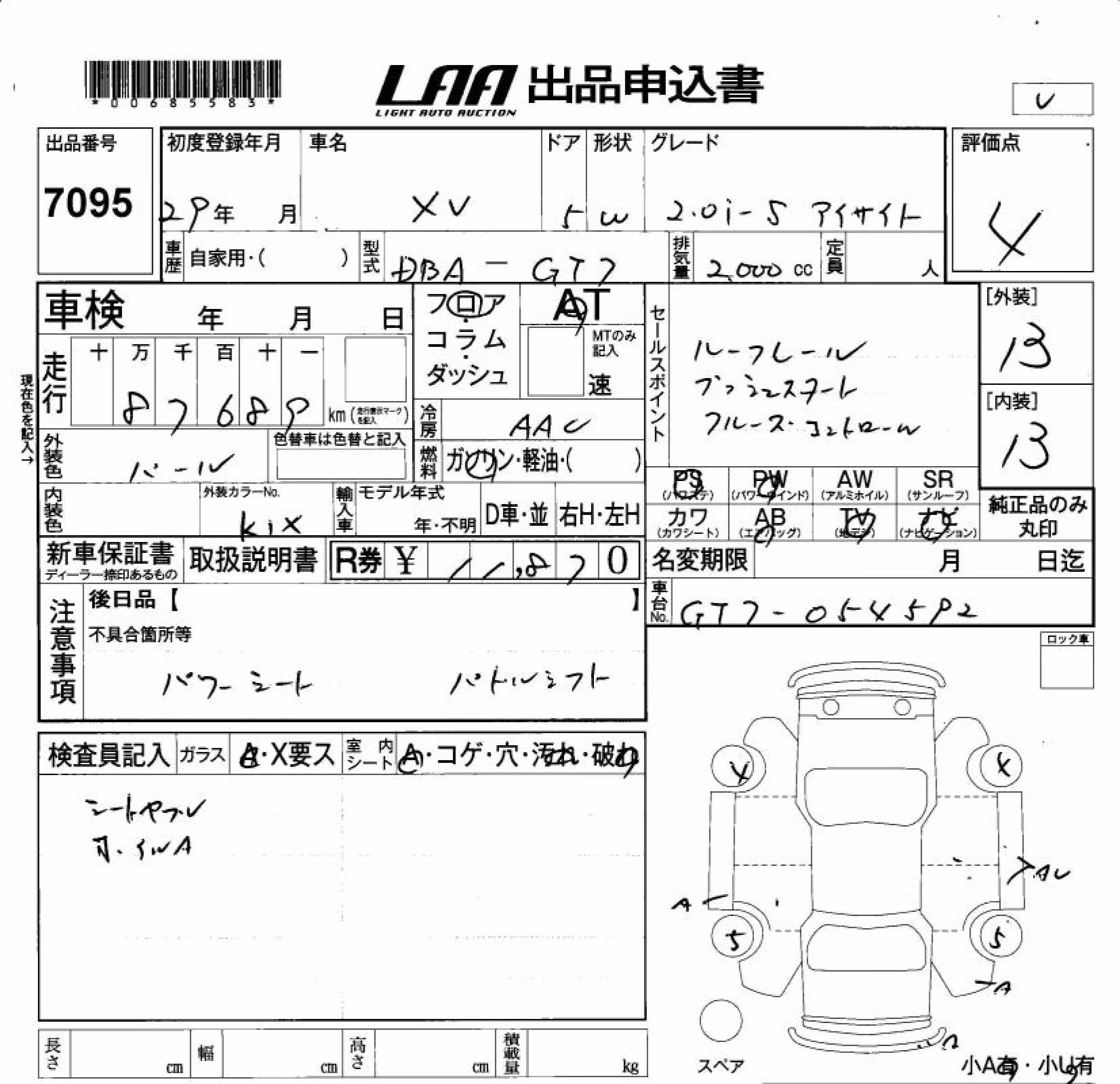 SUBARU XV