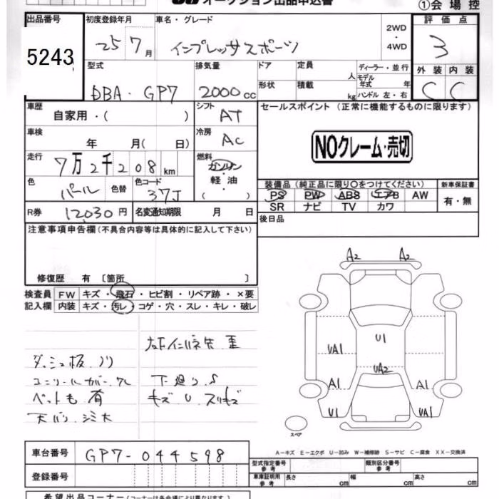SUBARU XV