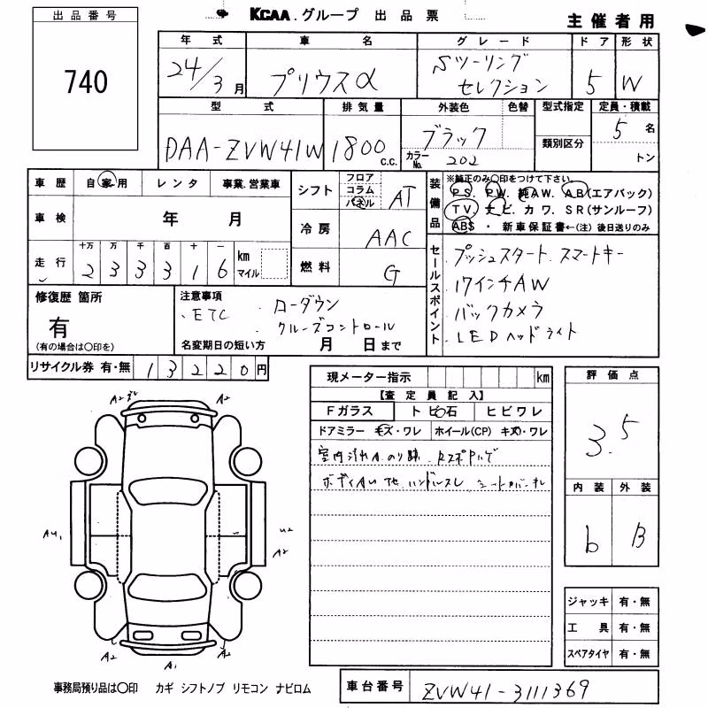 TOYOTA PRIUS ALPHA