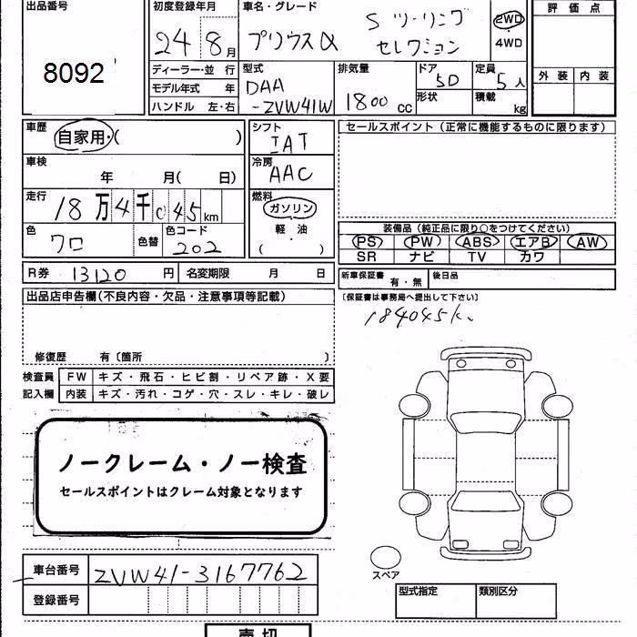 TOYOTA PRIUS ALPHA