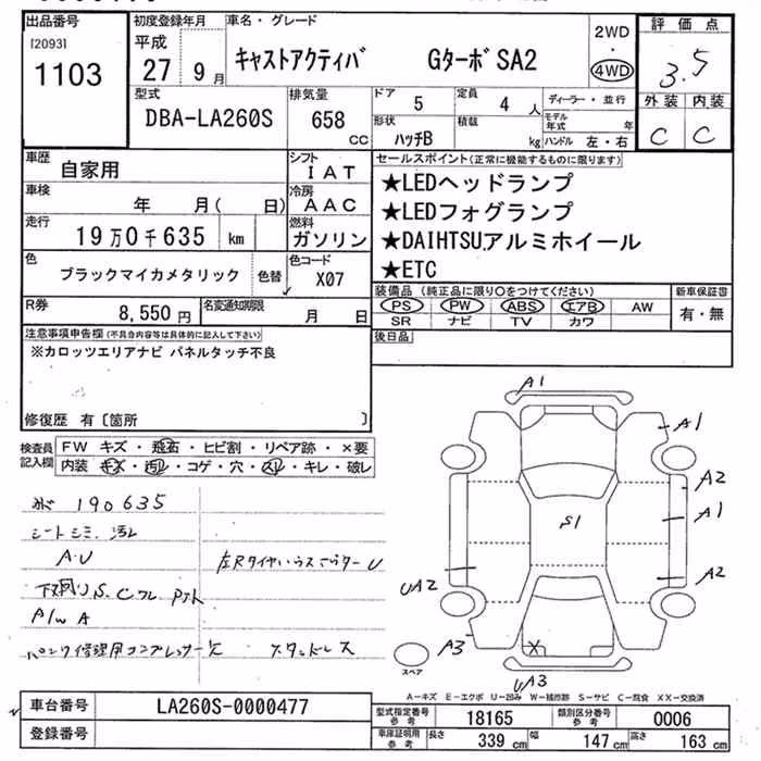 DAIHATSU CAST
