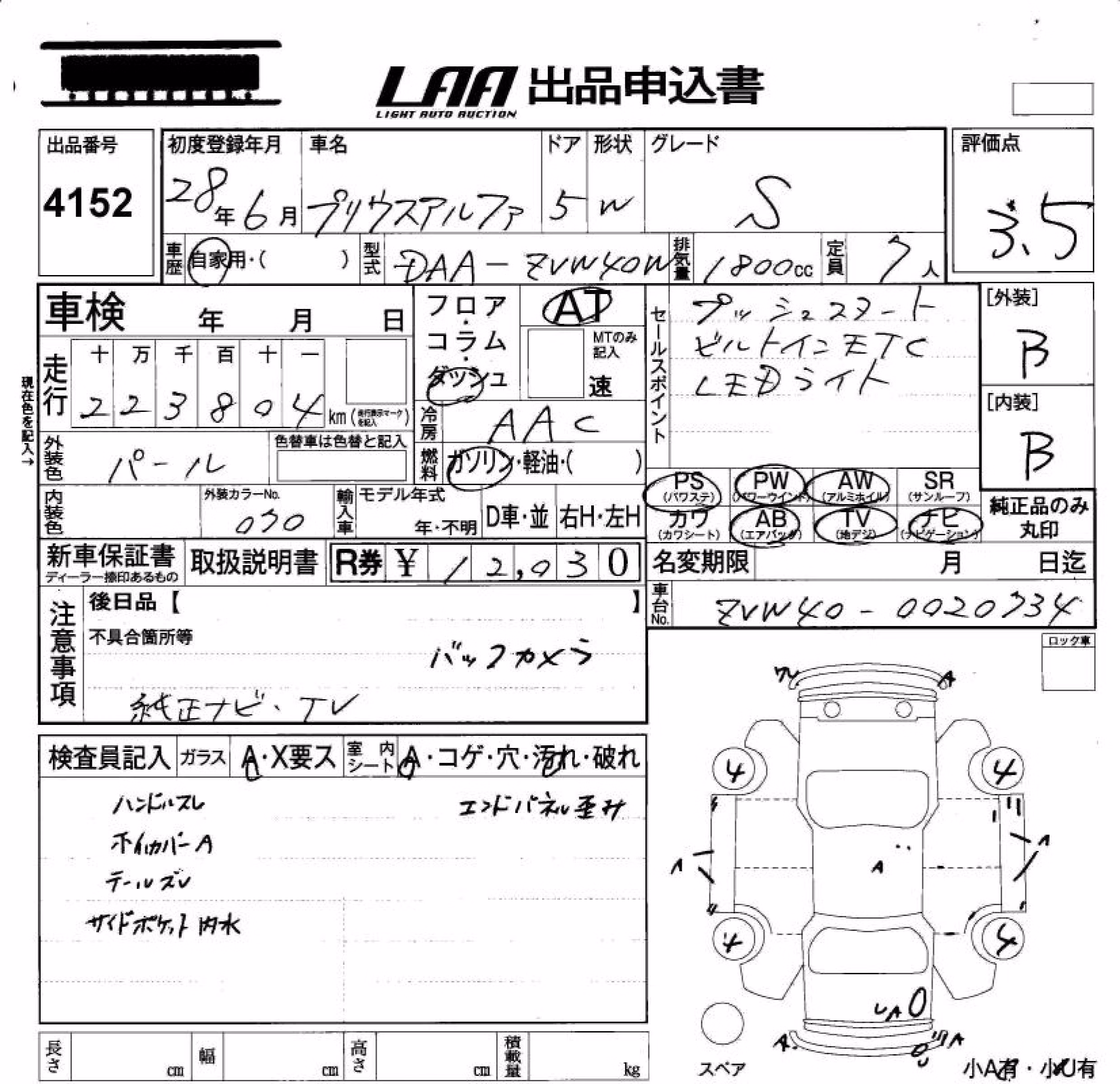 TOYOTA PRIUS ALPHA