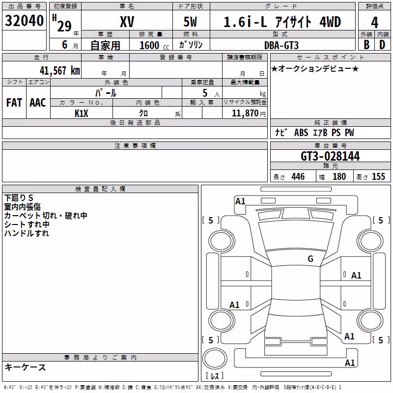 SUBARU XV