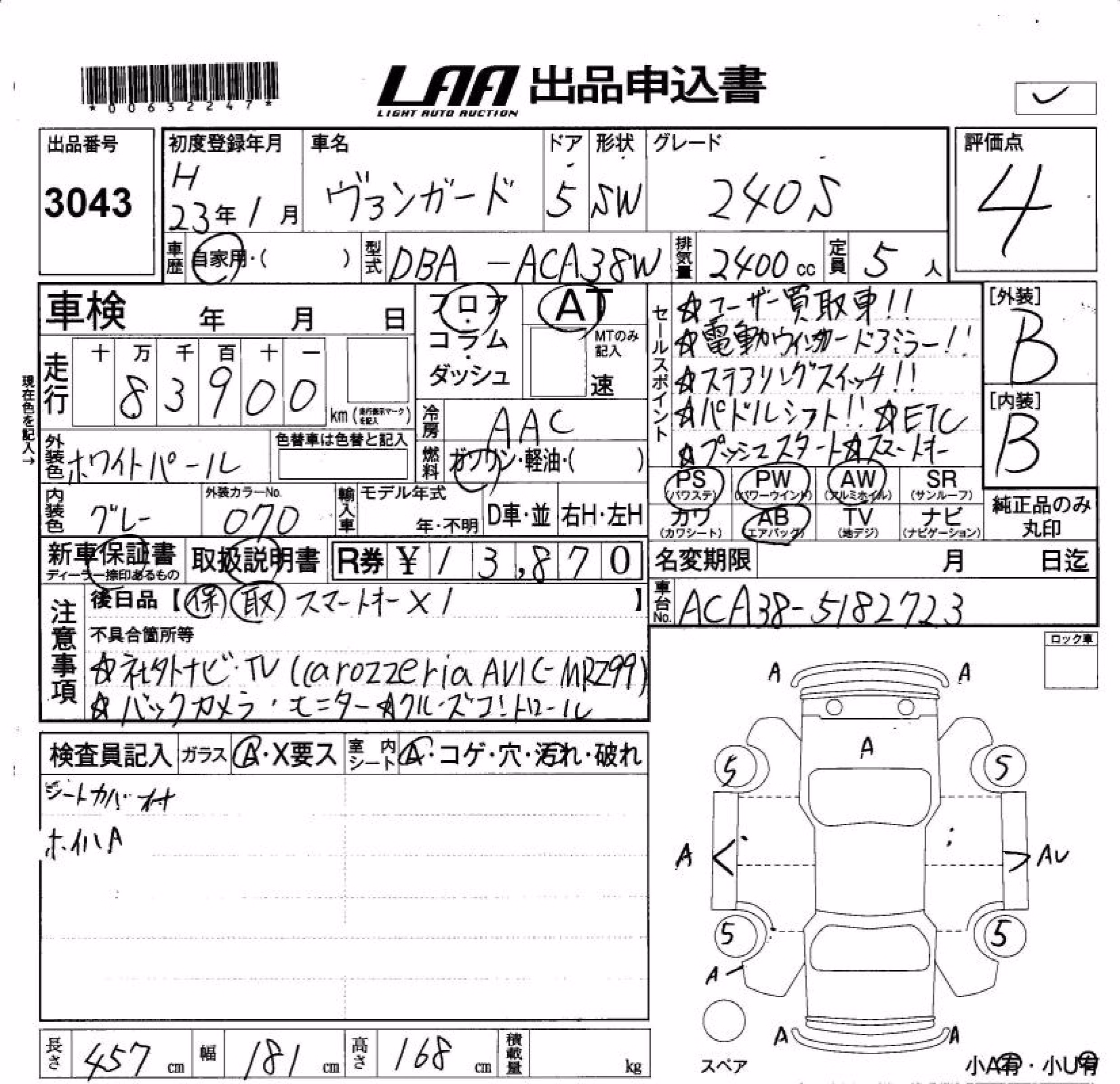 TOYOTA VANGUARD