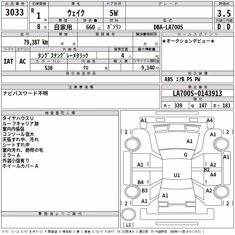 DAIHATSU WAKE