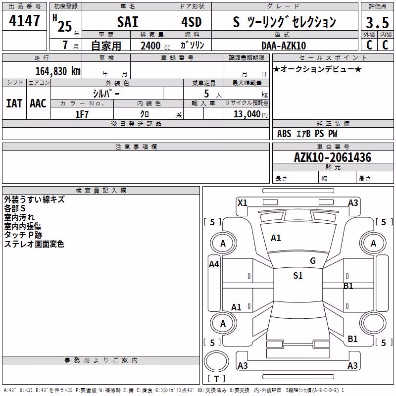 TOYOTA SAI