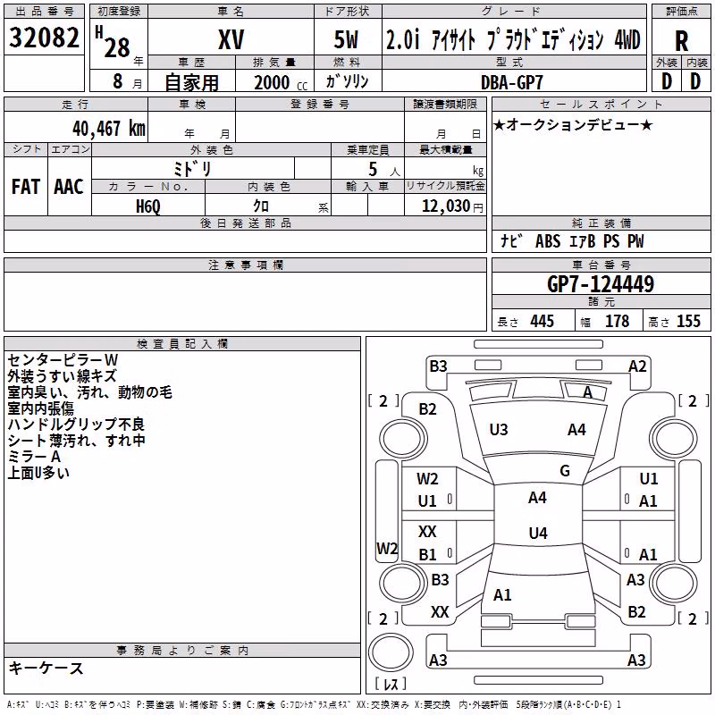 SUBARU XV