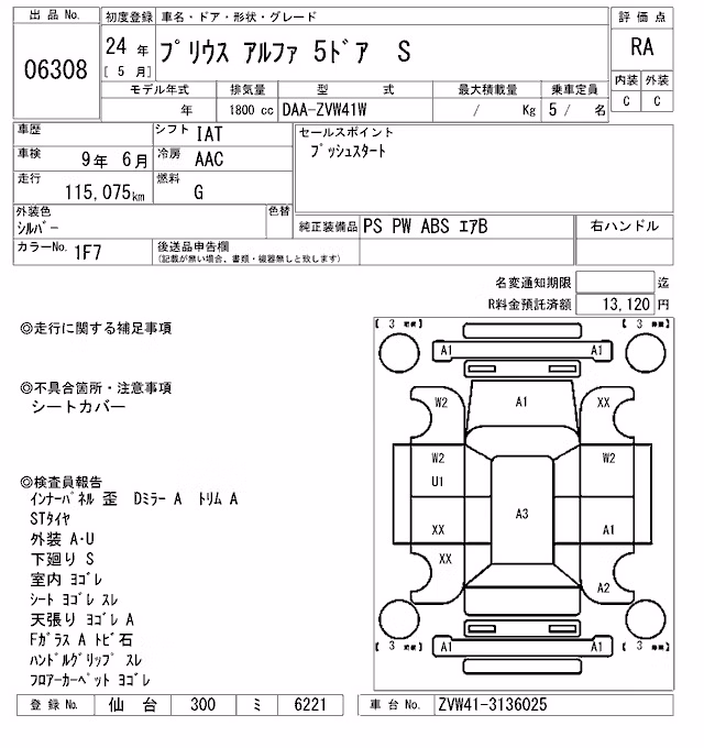 TOYOTA PRIUS ALPHA