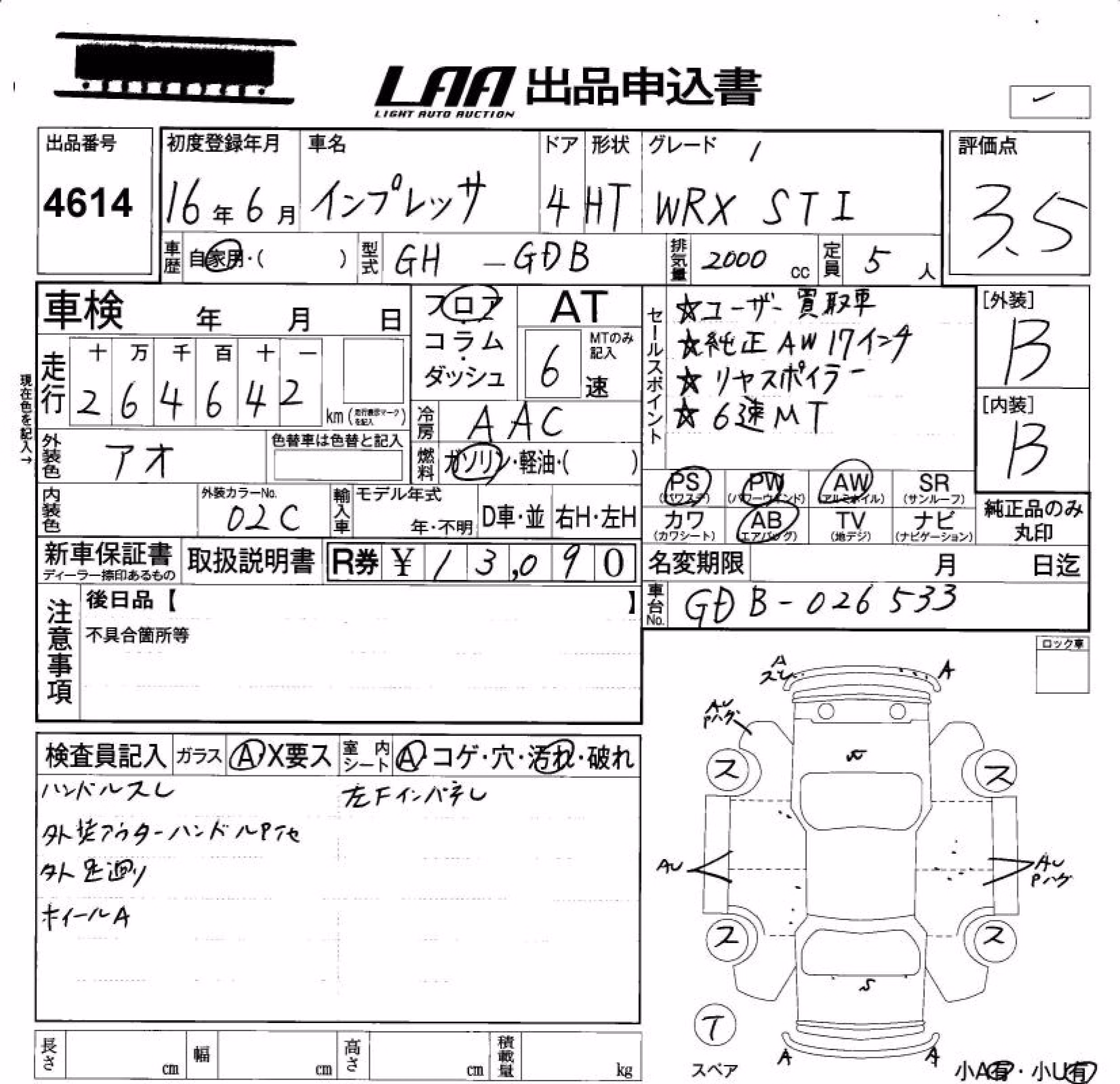 SUBARU IMPREZA WRX STI