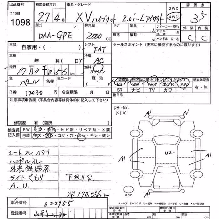 SUBARU XV